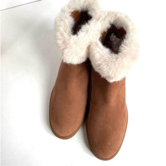 Paolo Flossie Wedge Suede Bootie 7 - Picture 3 of 9